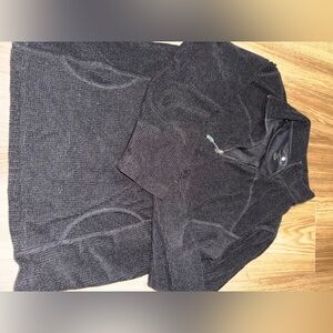 Tangerine Black Quarter-Zip Pullover